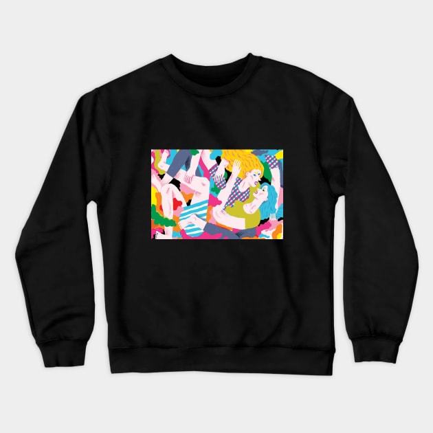 making love 1 Crewneck Sweatshirt by frankzaboer